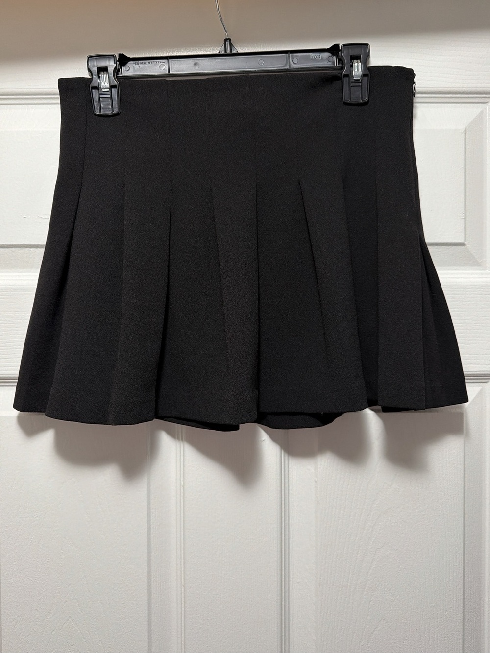 Zara Black Pleated Mini Skirt